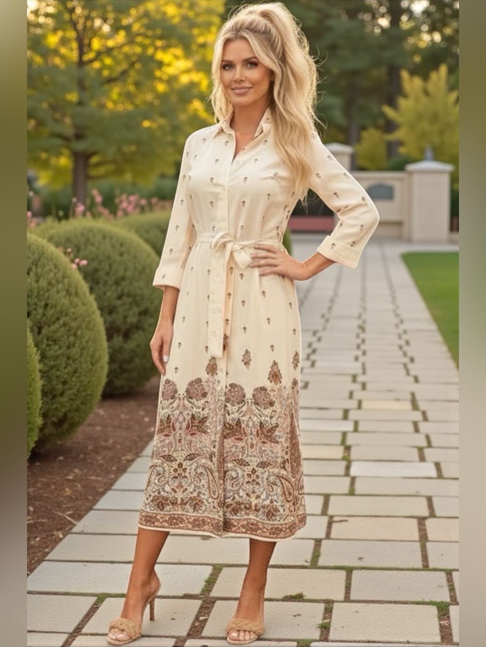 ✨ Sincerely Jules Boho Midi Dress – Size Small – Like New ✨